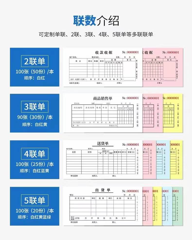 　　無碳單據(jù) 